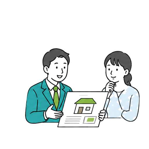 不動産の売却・無料査定のイラスト